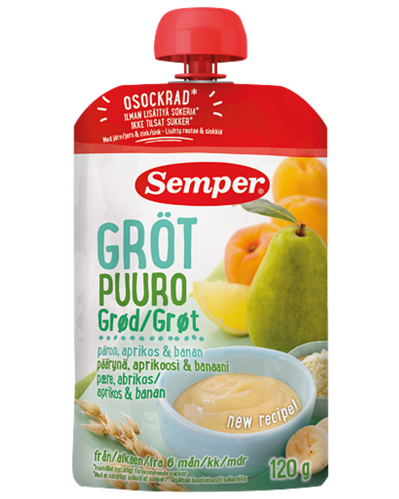 Semper Grød 120 g - assorteret smag