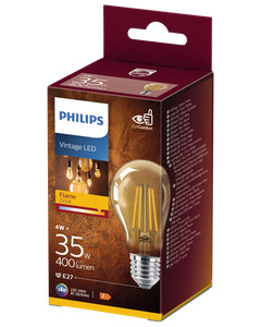 PHILIPS LED-filamentpære 4W E27 - gold