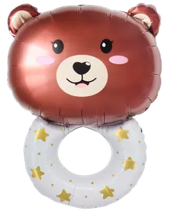 Folieballong bamse skallra