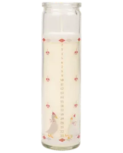 Kalenderljus i glas 21 cm 