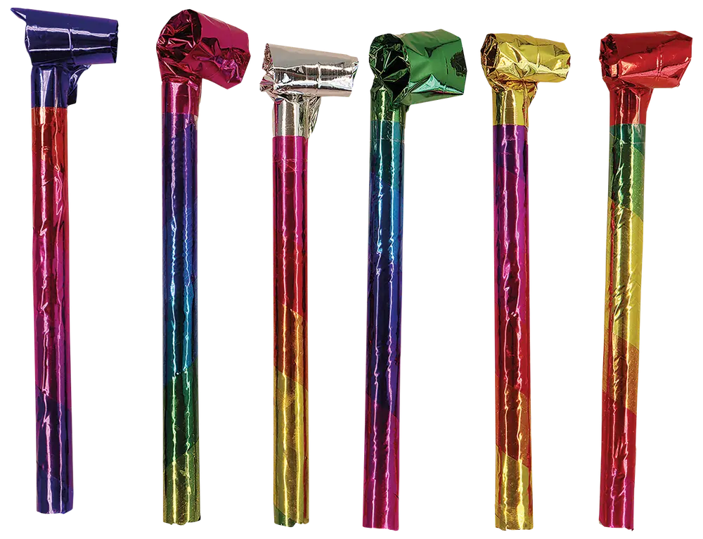 Nytårs rysler 6-pak - assorterede farver