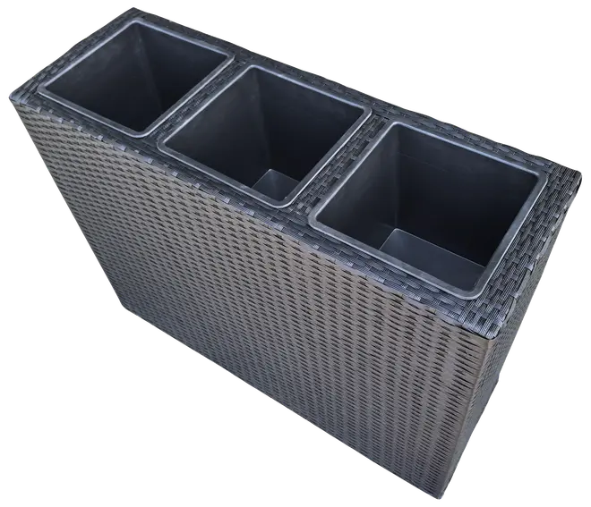 Plantekasse 84 x 30 x 60 cm - sort