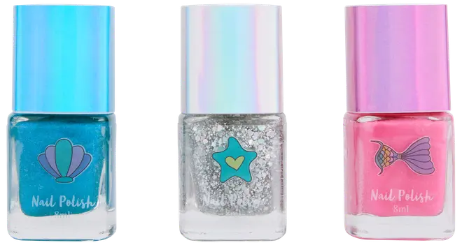 Create It! Neglelaksæt – 3 metalliske farver