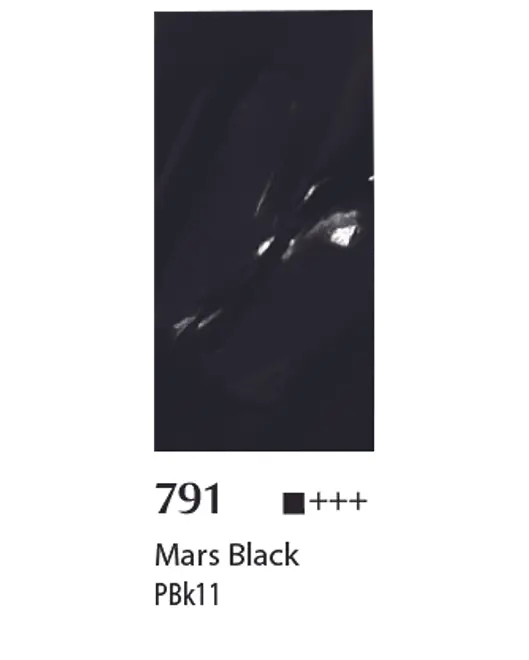 Akrylfarve 100 ml Mars black