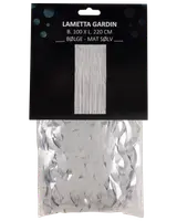 Glitterdraperi med vågor - silver