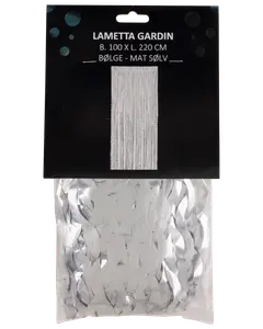 Glitterdraperi med vågor - silver