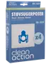 Clean Action støvsugerposer til Bosch, Siemens og Kärcher. Indeholder 4 poser og 1 filter. Modelnummer 1859. Blå og hvid emballage.