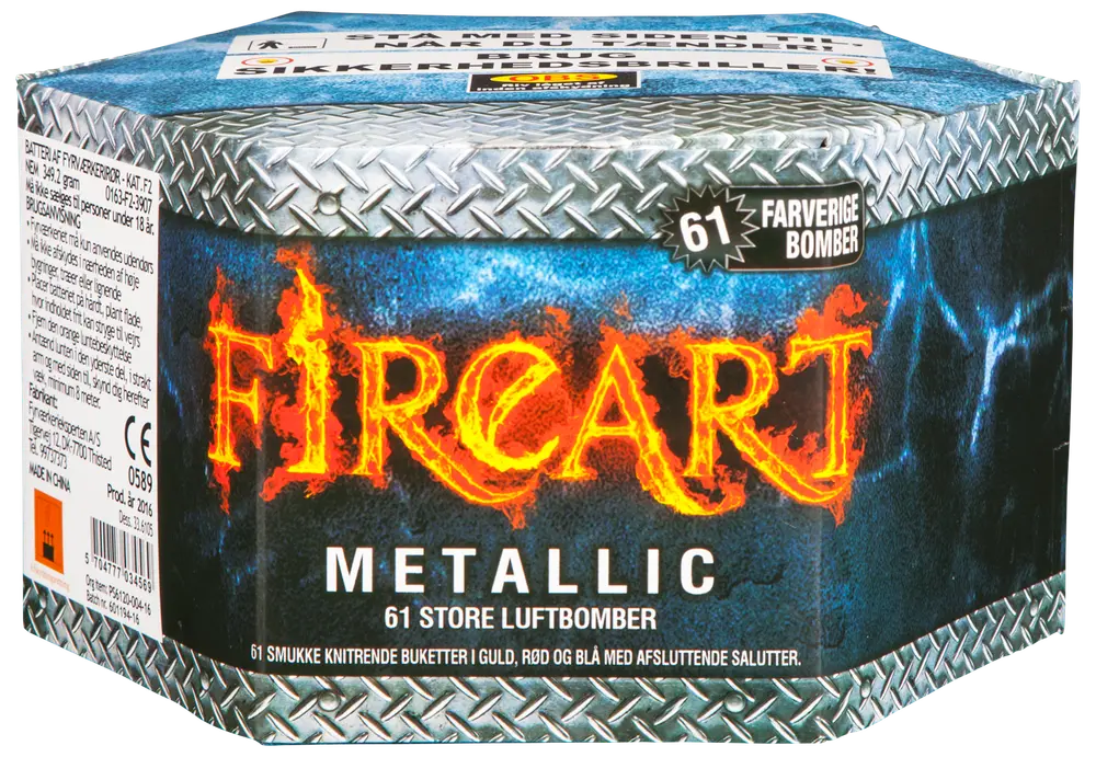 FireArt Metallic batteri 61 skud