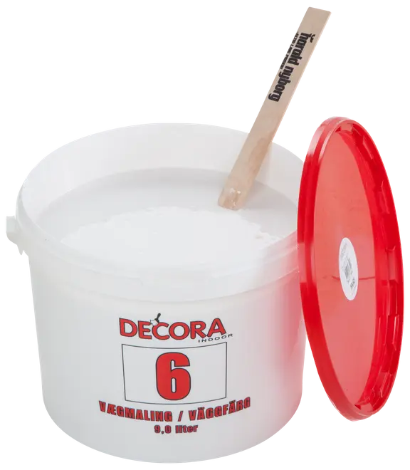 Decora Vægmaling 9 L glans 6 - hvid 