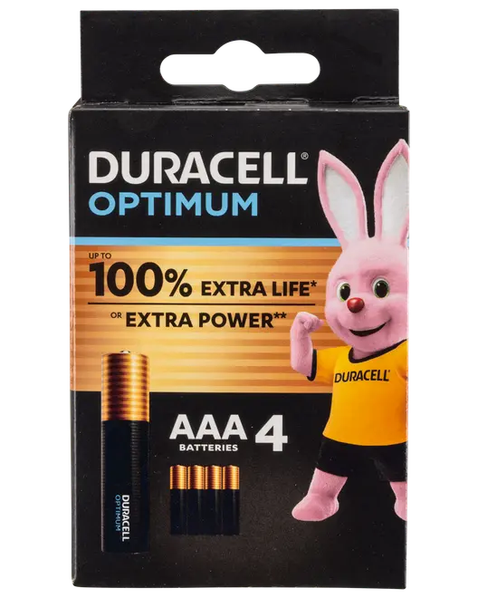 Duracell Optimum AAA 4-pack