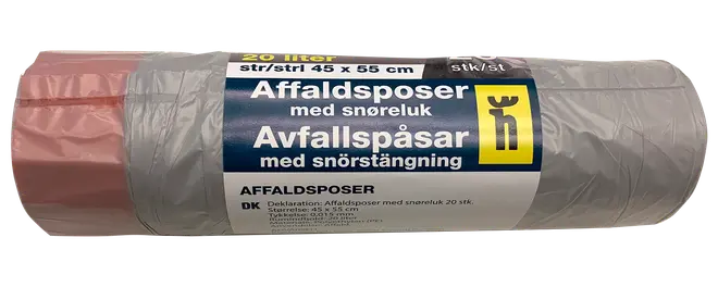 Avfallspåsar med snöre 20-pack