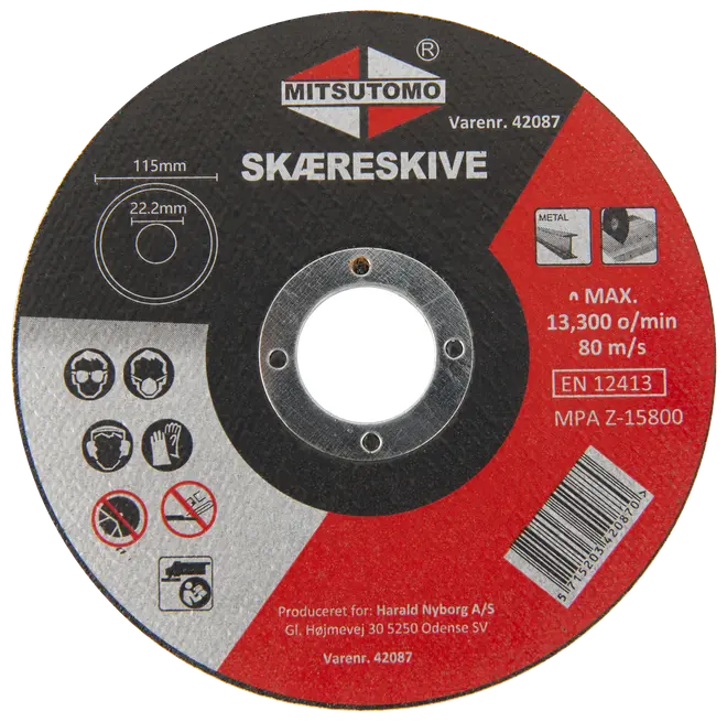 Kapskiva Ø115 x 1 mm