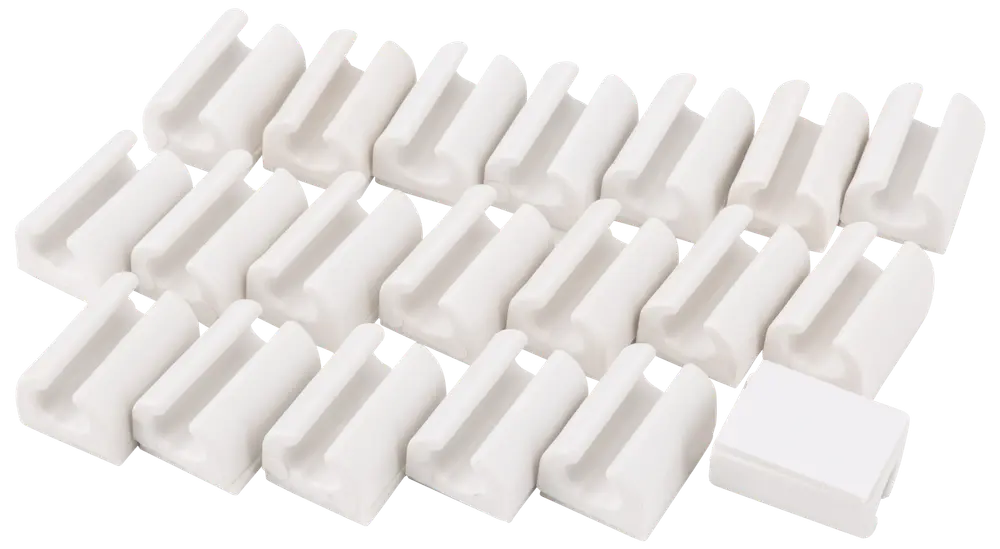 Kabelclips med tape 20-pak