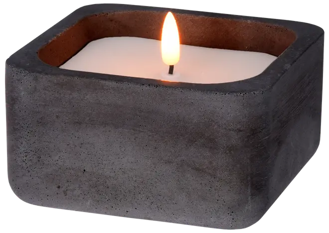 LED-ljus i kruka - svart