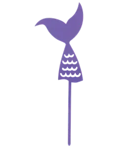 Cake topper - Sjöjungfru fena
