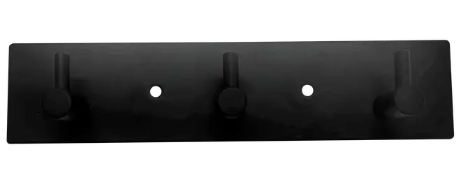 Klädhängare med 3 krokar - Svart