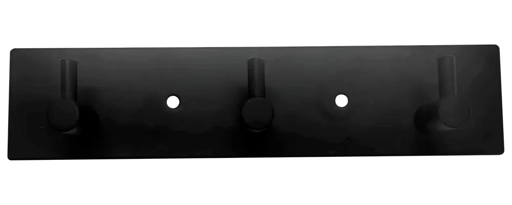 Klädhängare med 3 krokar - Svart