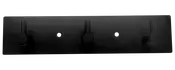 Knagerække med 3 knager - Sort