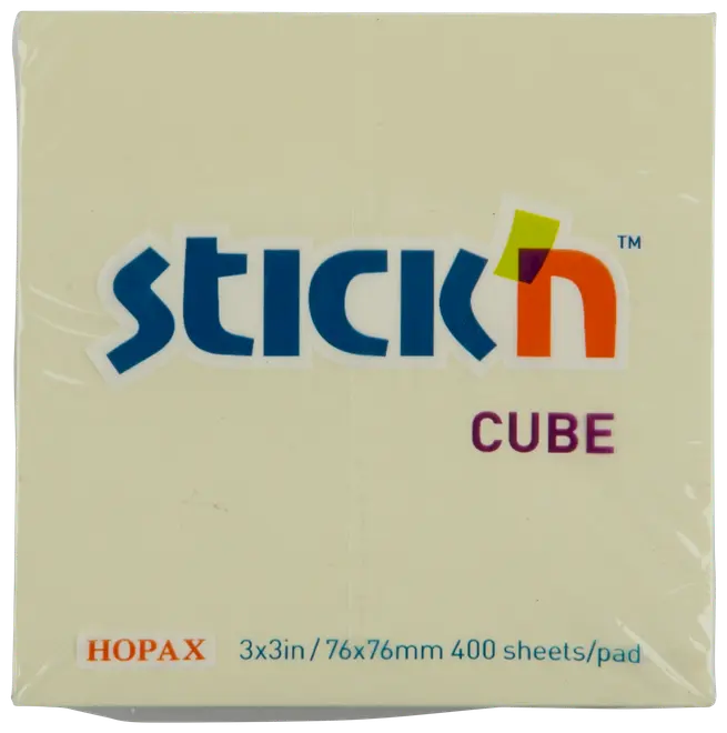 Notisblock 400 blad gul