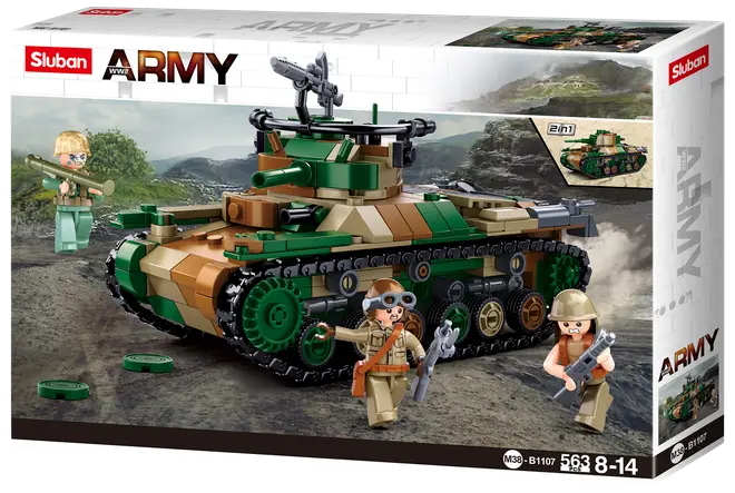 Sluban Army Medium tank M38-B1107 - 563 dele