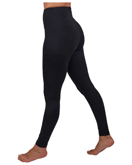 Leggings med hög midja svart