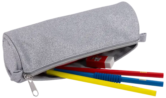 Sense Penalhus Glitter - sølv