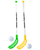 Hockey-/floorballstave 2 stk. med bolde