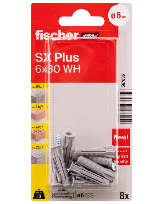 Fischer Vinkelkrok SX Plus 6 x 30 mm 8 st.