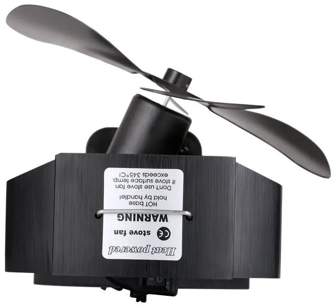 Kaminfläkt med rotation - värmedriven