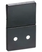 LK FUGA Tangent stikkontakt 1½modul - koksgrå