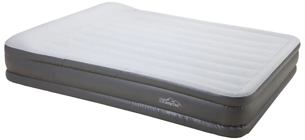 Luftmadrass med pump 150x195cm