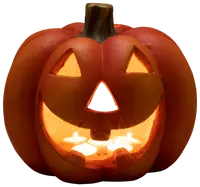 Pumpa ljus 28 cm halloween