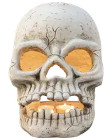 Dödskalle ljus 26 cm halloween