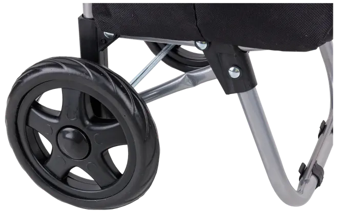 Shoppingväska 2 hjul svart