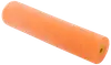 Orange skum malerrulle refill, cylindrisk form, glat overflade, åbne ender til rulleholder, velegnet til jævn maling på flader, let og nem at håndtere.