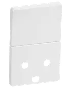 LK FUGA Ram uttag 1½ modul m/jord - vit