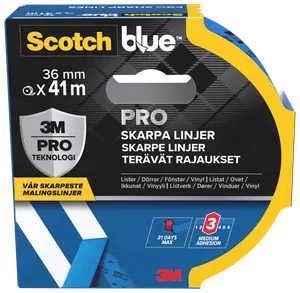 ScotchBlue™ PRO Afdækningstape 36 mm x 41 meter 