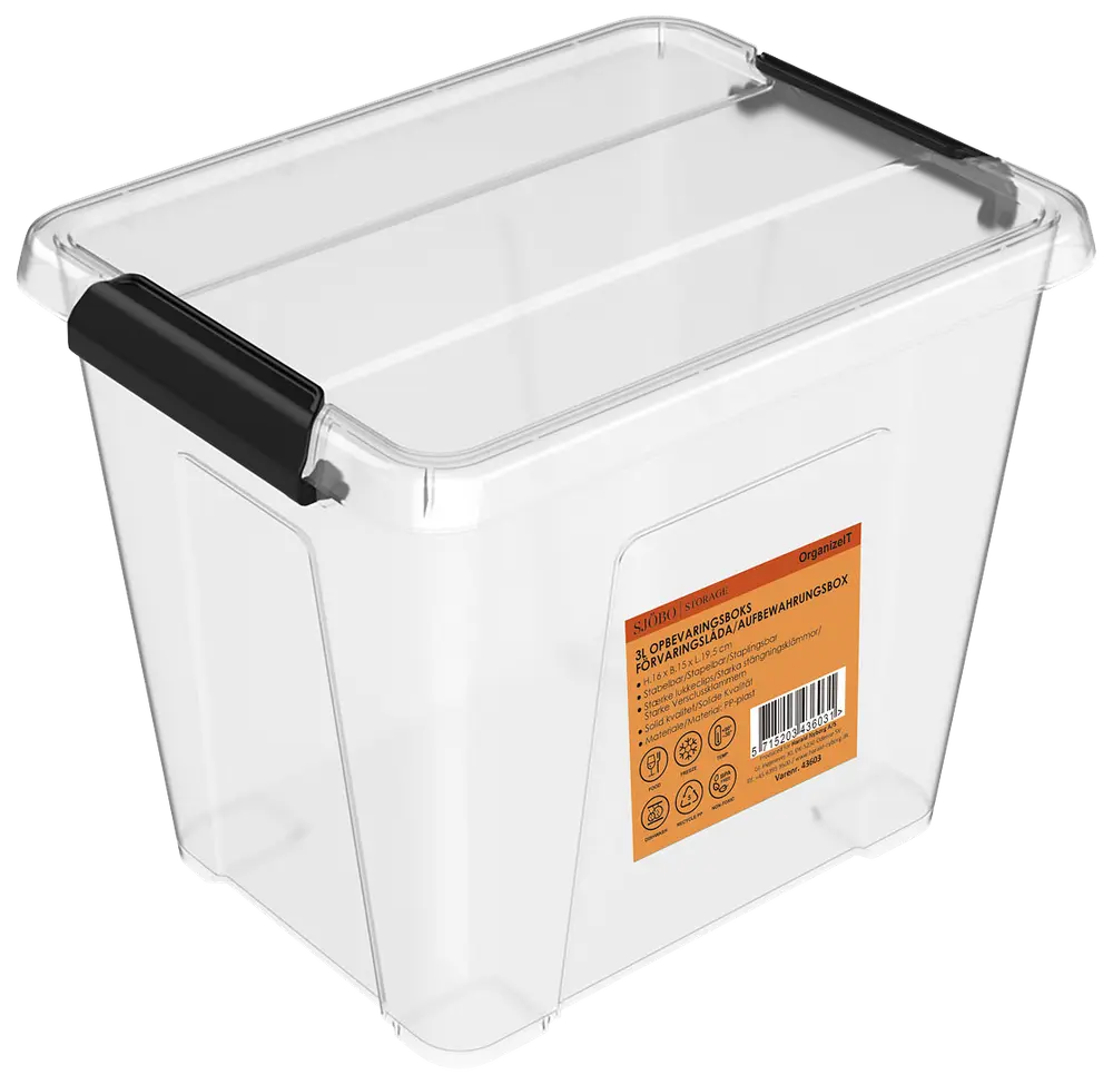 Förvaringslåda OrganizeIT 3,0L