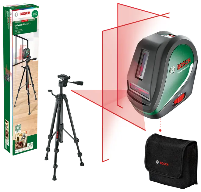 BOSCH Korslaser med stativ