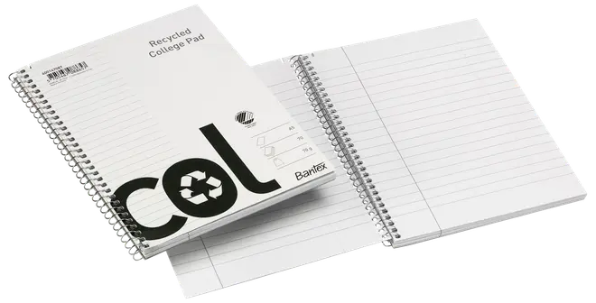 Kollegieblock A5 Linjerat ECO