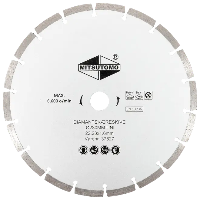 Mitsutomo Diamantkapskiva Ø230 mm - uni