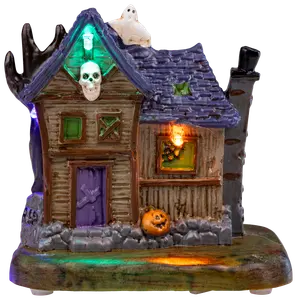 Halloween landskap - litet hus