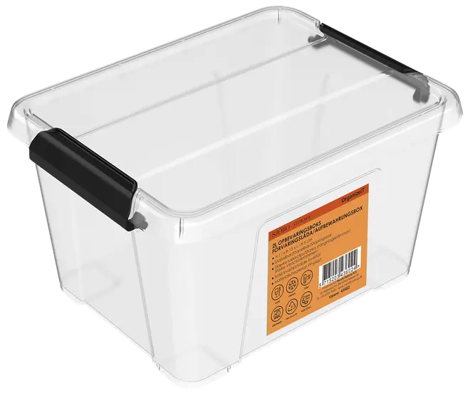Opbevaringsboks OrganizeIT 2,0L