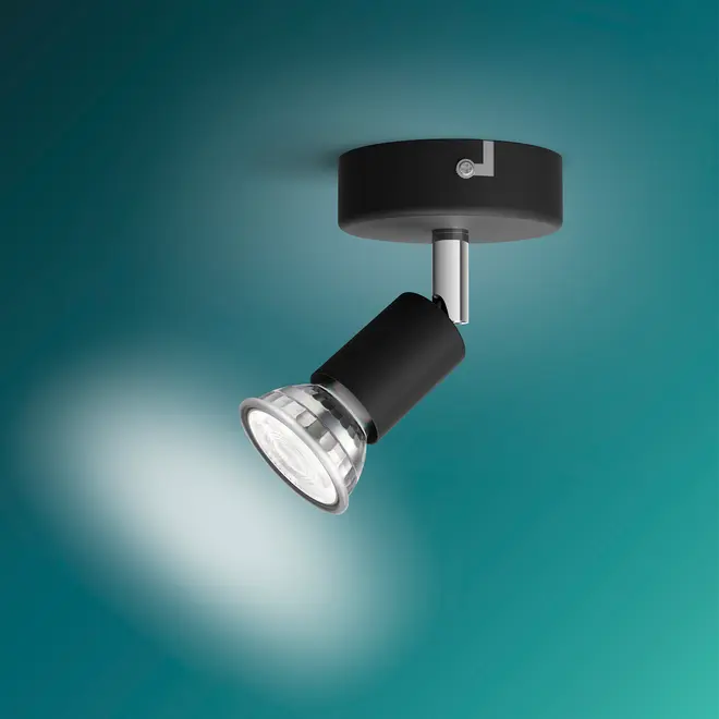 PHILIPS Spotlampe Limbali GU10 1 spot - sort