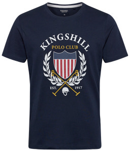 KINGSHILL Polo Club T-Shirt - blå