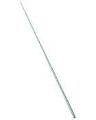 Grön metallstöd för trädgård, cirka 180 cm lång, med räfflad yta för extra grepp. Perfekt för att stötta växter, klätterväxter eller små träd utomhus.