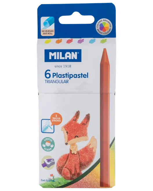 Milan Farvekridt 6 stk.