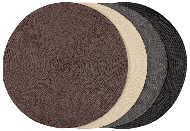 Dækkeserviet rund Ø37 cm - assorterede farver