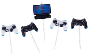 Tårtljus gaming 5 st