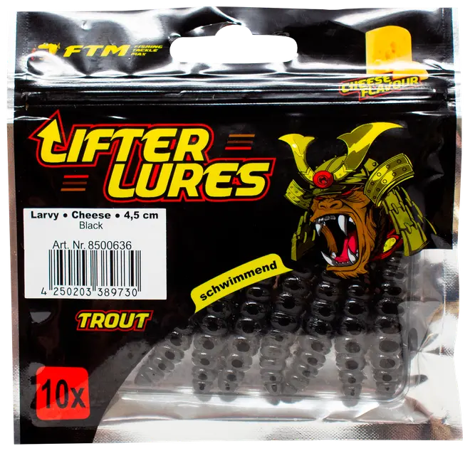 Larvy Cheese 4,5 cm - Black